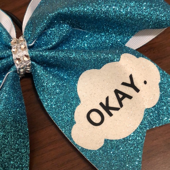 NWOT The Fault In Our Stars Cheer Hair Bow. Very Glittery. Beautiful colors. - Picture 4 of 11